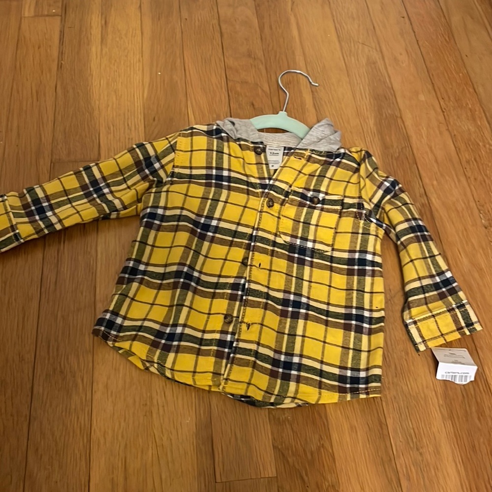 Flannel top, 12M, boys clothes